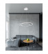 Viareggio Integrated LED Pendant Ceiling Light White Aluminium LED 29W 2000Lm 3000K-2