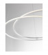 Viareggio Integrated LED Pendant Ceiling Light White Aluminium LED 29W 2000Lm 3000K-3
