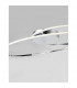 Viareggio Integrated LED Semi Flush Light Chrome Aluminium LED 28W 1950Lm 3000K-5