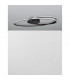 Viareggio Integrated LED Semi Flush Light Matt Black Aluminium LED 28W 1950Lm 3000K-3