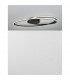 Viareggio Integrated LED Semi Flush Light Matt Black Aluminium LED 28W 1950Lm 3000K-4