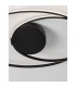 Viareggio Integrated LED Semi Flush Light Matt Black Aluminium LED 28W 1950Lm 3000K-5