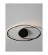 Viareggio Integrated LED Semi Flush Light Matt Black Aluminium LED 28W 1950Lm 3000K-6