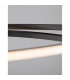 Viareggio Integrated LED Semi Flush Light Matt Black Aluminium LED 28W 1950Lm 3000K-7