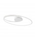 Viareggio Integrated LED Semi Flush Light White Aluminium LED 28W 1950Lm 3000K-1