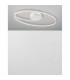 Viareggio Integrated LED Semi Flush Light White Aluminium LED 28W 1950Lm 3000K-3