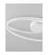 Viareggio Integrated LED Semi Flush Light White Aluminium LED 28W 1950Lm 3000K-5