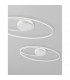 Viareggio Integrated LED Semi Flush Light White Aluminium LED 28W 1950Lm 3000K-6