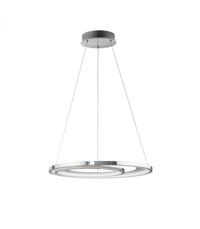 Galaxy Integrated LED Pendant Ceiling Light Chrome Aluminium White Metal LED 47.5W 2280Lm 3000K-1