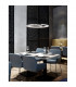 Galaxy Integrated LED Pendant Ceiling Light Chrome Aluminium White Metal LED 47.5W 2280Lm 3000K-2