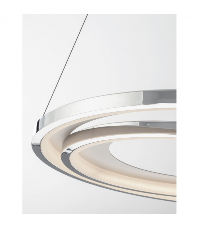 Galaxy Integrated LED Pendant Ceiling Light Chrome Aluminium White Metal LED 47.5W 2280Lm 3000K-8