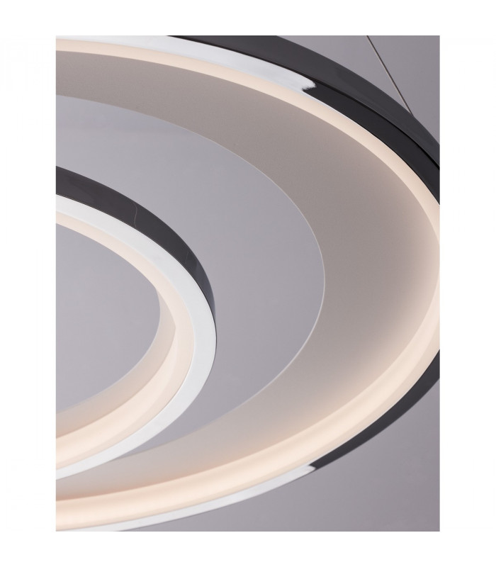 Galaxy Integrated LED Pendant Ceiling Light Chrome Aluminium White Metal LED 47.5W 2280Lm 3000K-9