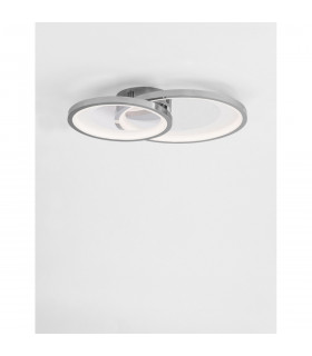 Galaxy Integrated LED Semi Flush Light Chrome Aluminium White Metal LED 34.5W 1656Lm 3000K-2