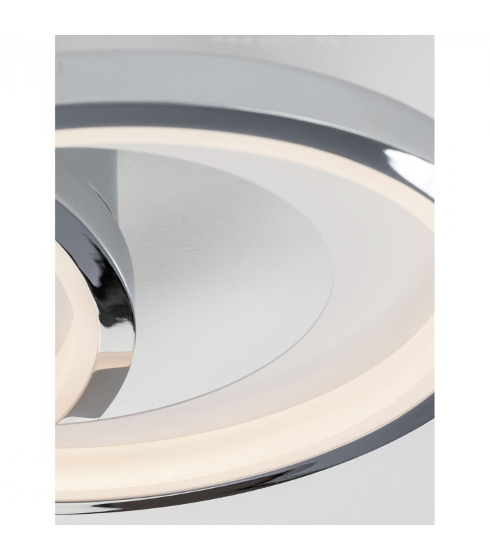 Galaxy Integrated LED Semi Flush Light Chrome Aluminium White Metal LED 34.5W 1656Lm 3000K-4