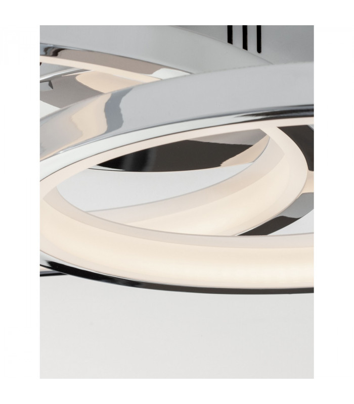 Galaxy Integrated LED Semi Flush Light Chrome Aluminium White Metal LED 34.5W 1656Lm 3000K-5