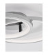 Galaxy Integrated LED Semi Flush Light Chrome Aluminium White Metal LED 34.5W 1656Lm 3000K-6