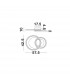 Galaxy Integrated LED Semi Flush Light Chrome Aluminium White Metal LED 34.5W 1656Lm 3000K-7