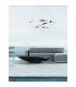 Aria Integrated LED Pendant Ceiling Light Chrome Aluminium Adjustable LED 145W 8100Lm 3000K-2