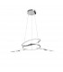 Dante Integrated LED Pendant Ceiling Light Chrome Aluminium Adjustable LED 39W 1900Lm 3000K-1