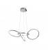 Dante Integrated LED Pendant Ceiling Light Chrome Aluminium Adjustable LED 39W 1900Lm 3000K-3