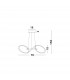 Dante Integrated LED Pendant Ceiling Light Chrome Aluminium Adjustable LED 39W 1900Lm 3000K-4