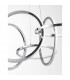 Dante Integrated LED Pendant Ceiling Light Chrome Aluminium Adjustable LED 50W 3000KLm 3000K-2