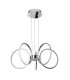 Vallerti Integrated LED Pendant Ceiling Light Chrome Aluminium LED 31W 2200Lm 3000K-1