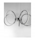 Vallerti Integrated LED Pendant Ceiling Light Chrome Aluminium LED 31W 2200Lm 3000K-3