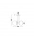 Vallerti Integrated LED Pendant Ceiling Light Chrome Aluminium LED 31W 2200Lm 3000K-4