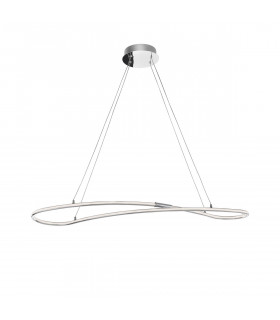 Martino Bar Pendant Ceiling Light Chrome Aluminium LED 33W 2150Lm 3000K-1