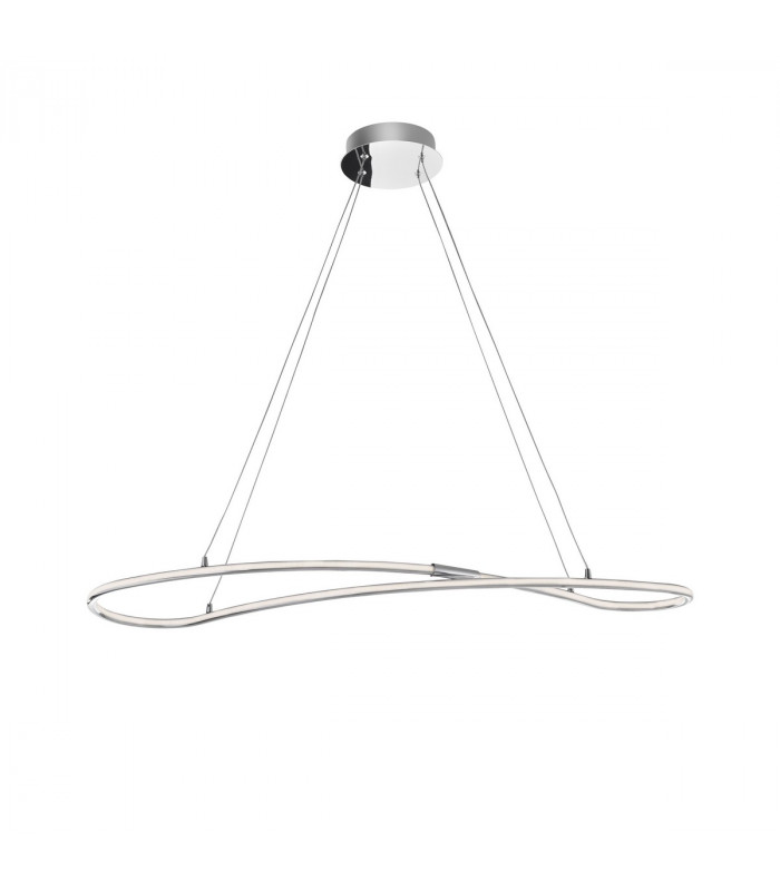 Martino Bar Pendant Ceiling Light Chrome Aluminium LED 33W 2150Lm 3000K-1