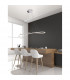 Martino Bar Pendant Ceiling Light Chrome Aluminium LED 33W 2150Lm 3000K-2