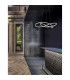 Martino Integrated LED Pendant Ceiling Light Chrome Aluminium LED 50W 3250Lm 3000K-2