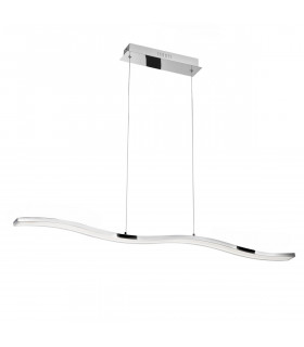 Cesena Bar Pendant Ceiling Light Chrome Aluminium LED 42W 2750Lm 3000K-1