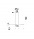 Cesena Bar Pendant Ceiling Light Chrome Aluminium LED 42W 2750Lm 3000K-3