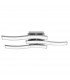 Cesena Integrated LED Semi Flush Light Chrome Aluminium LED 63W 4100Lm 3000K-1