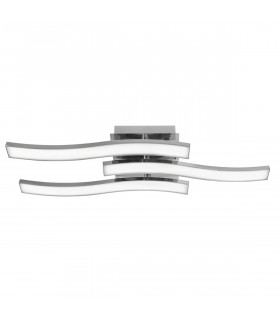 Cesena Integrated LED Semi Flush Light Chrome Aluminium LED 63W 4100Lm 3000K-1