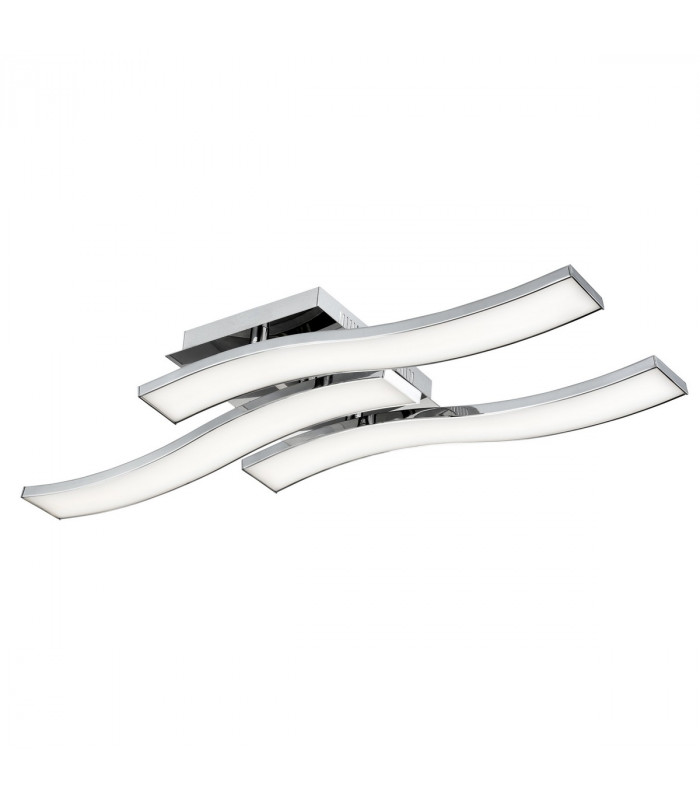 Cesena Integrated LED Semi Flush Light Chrome Aluminium LED 63W 4100Lm 3000K-3
