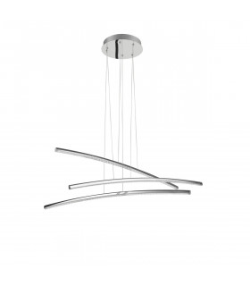 Seville Bar Pendant Ceiling Light Chrome Aluminium LED 38W 2650Lm 3000K-1
