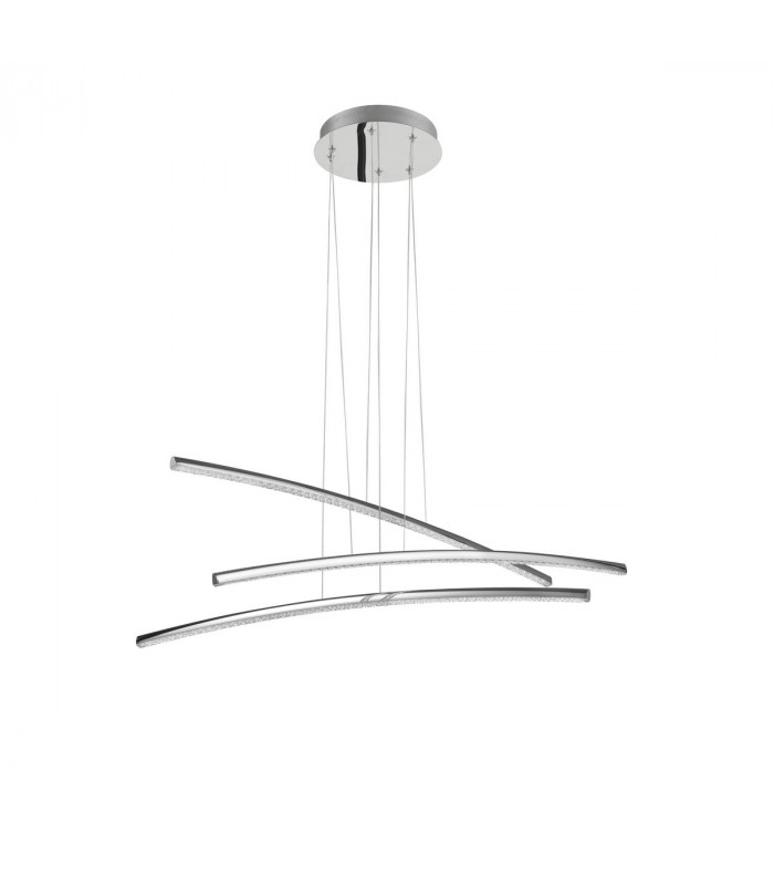 Seville Bar Pendant Ceiling Light Chrome Aluminium LED 38W 2650Lm 3000K-1
