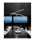 Seville Bar Pendant Ceiling Light Chrome Aluminium LED 38W 2650Lm 3000K-2