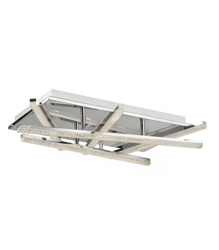 Seville Integrated LED Semi Flush Light Chrome Aluminium LED 49W 3500Lm 3000K-1