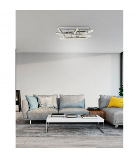 Seville Integrated LED Semi Flush Light Chrome Aluminium LED 49W 3500Lm 3000K-2