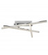 Seville Integrated LED Semi Flush Light Chrome Aluminium LED 32W 2400Lm 3000K-1