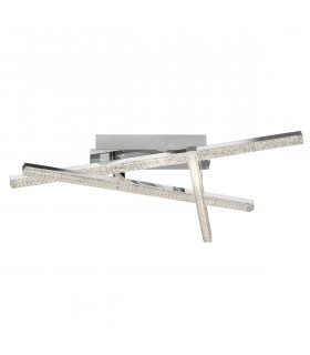 Seville Integrated LED Semi Flush Light Chrome Aluminium LED 32W 2400Lm 3000K-1