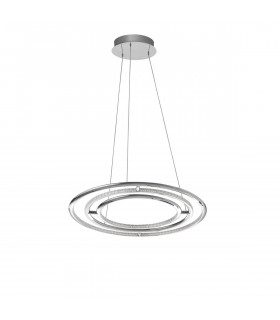 Livorno Integrated LED Pendant Ceiling Light Chrome Aluminium Adjustable LED 55W 3900Lm 3000K-1