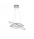 Livorno Integrated LED Pendant Ceiling Light Chrome Aluminium Adjustable LED 55W 3900Lm 3000K-3