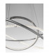 Livorno Integrated LED Pendant Ceiling Light Chrome Aluminium Adjustable LED 55W 3900Lm 3000K-4