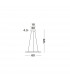 Livorno Integrated LED Pendant Ceiling Light Chrome Aluminium Adjustable LED 55W 3900Lm 3000K-5
