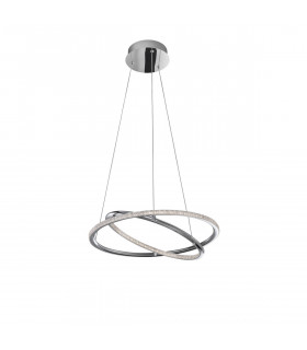 Livorno Integrated LED Pendant Ceiling Light Chrome Aluminium Adjustable LED 29W 2010Lm 3000K-1